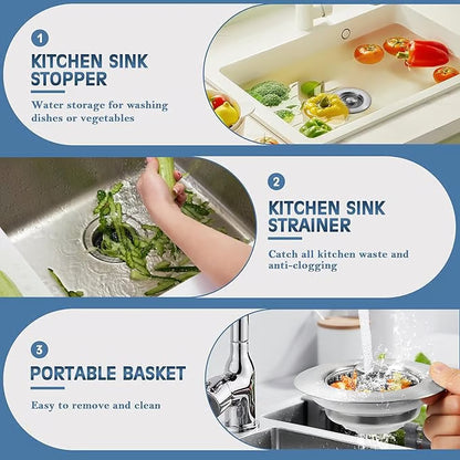 Arvayn 3-in-1 Sink Strainer – Filter, Catch & Protect