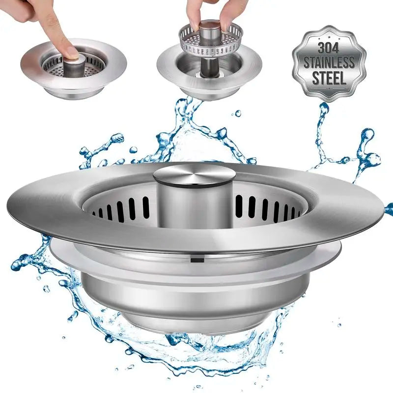 Arvayn 3-in-1 Sink Strainer – Filter, Catch & Protect