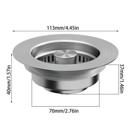 Arvayn 3-in-1 Sink Strainer – Filter, Catch & Protect