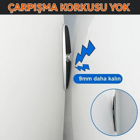 Arvayn Premium Metal&Karbon Kapı Koruyucu (4'lü Set)