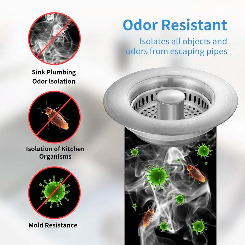 Arvayn 3-in-1 Sink Strainer – Filter, Catch & Protect
